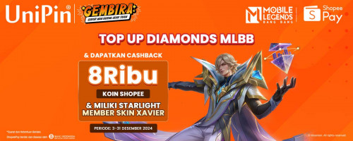 December – Miliki Starlight Member Skin Xavier & Dapatkan Bonus 8.000 Koin Shopee